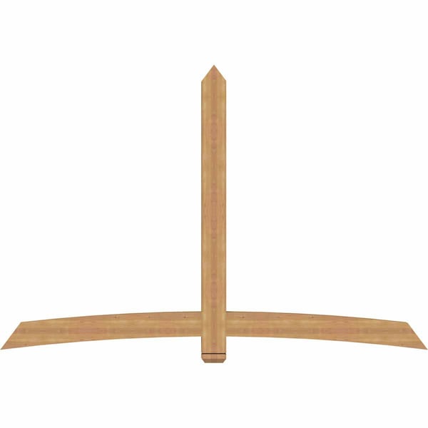 Ekena Millwork Bellingham Timber Gable Bracket, Western Red Cedar, 96"W x 64"H x 3 1/2"D x 5 1/2"F, 16/12 Pitch GBW096X64X0406BEL00SWR - main